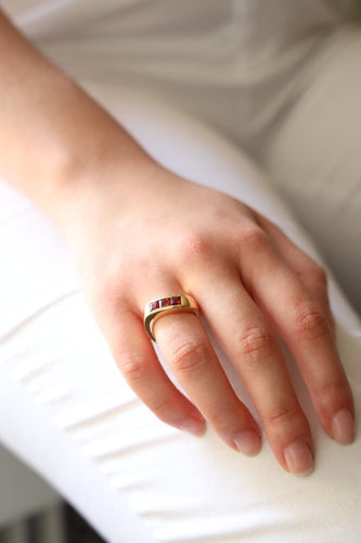 Bague 51 Bague Or jaune Grenat 58 Facettes 2381956CN