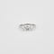 Bague 53 Bague or blanc trilogie diamants 58 Facettes