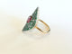 Bague 53 Bague Marquise Emeraudes, Rubis - Maison Guy Baruch Paris 58 Facettes