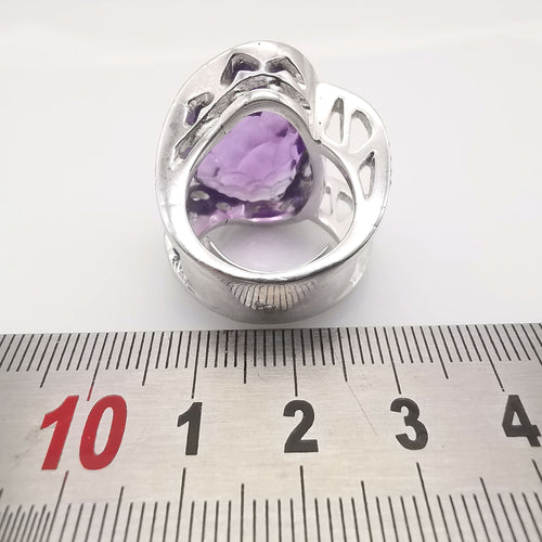 Bague 51 Bague améthyste et diamants 58 Facettes