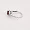 Bague 50 Bague en or blanc, rubis et diamants 58 Facettes LJ34