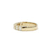 Bague 55 Demi-Alliance - or jaune et diamants 58 Facettes 240238R