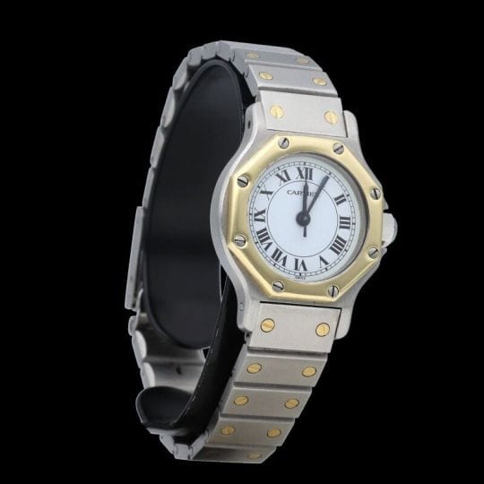 Montre Cartier Montre Santos Octagon 58 Facettes MT40661