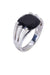 Bague 54 POIRAY - BAGUE "FIL" ONYX ET DIAMANTS 58 Facettes 092881