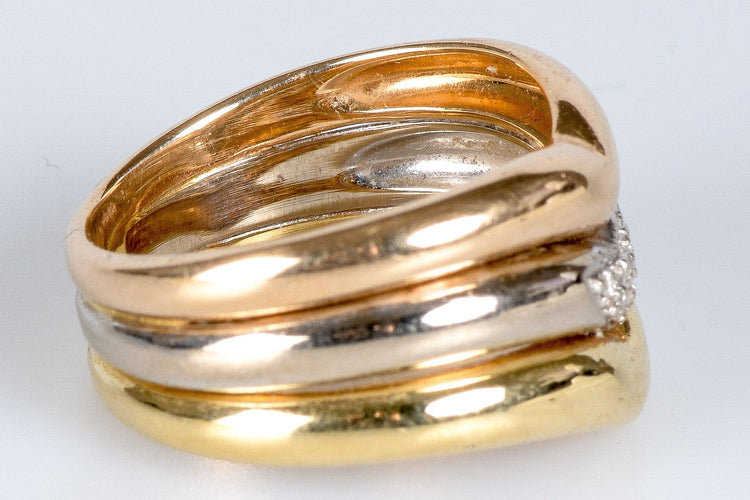 Bague 54 Bague 3 Ors - 0,06 cts 58 Facettes BG3ORSEV20-7104