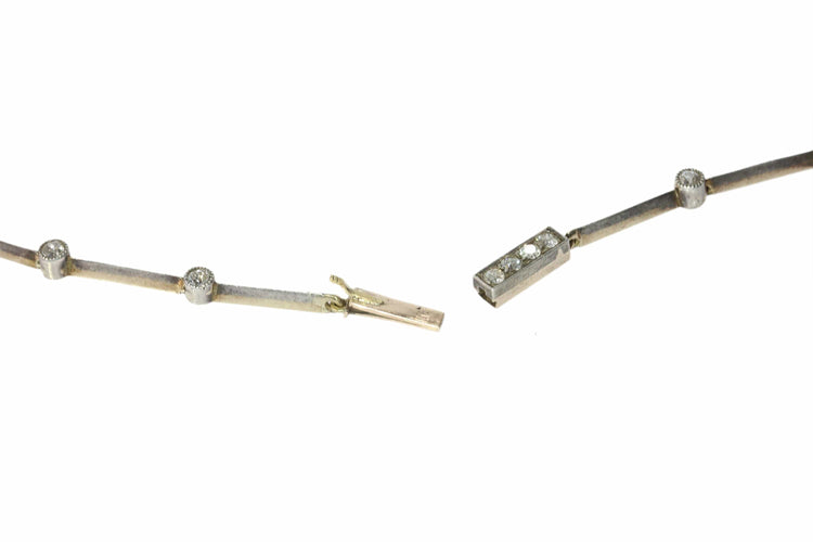 Collier Guirlande de diamants romantique victorienne – Un tour de cou de cérémonie et de sentiment 58 Facettes 25146-0152