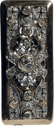 Bague 54 Rare bague Art Déco diamants 58 Facettes