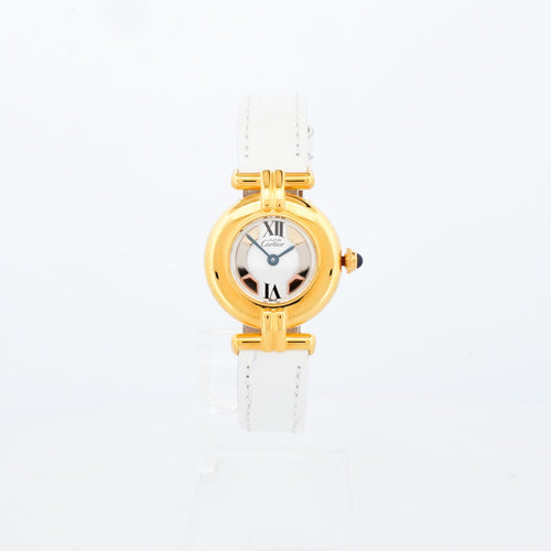Montre Cartier - Montre Must Colisée - Ivory trinity dial 58 Facettes