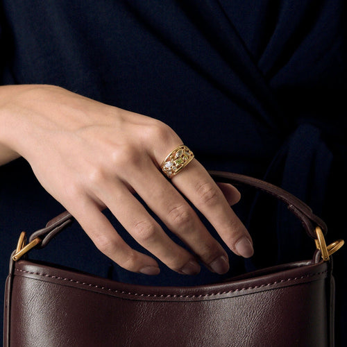 Bague 53 Bague en Or jaune et diamants 58 Facettes LJ 25- 291