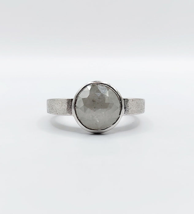 Bague 52 Bague joaillier PAGLIANI or gris diamant gris de 3,50 carats 58 Facettes pagliani