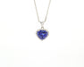 Collier Collier en or blanc avec tanzanite de 3,60 ct 58 Facettes