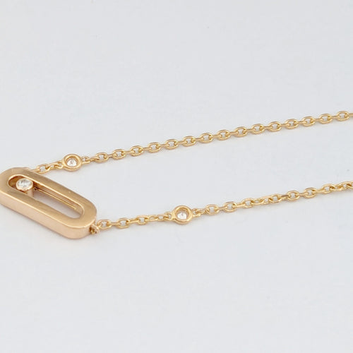 Bracelet Bracelet Messika Move Classique en or rose et diamants 58 Facettes 32301