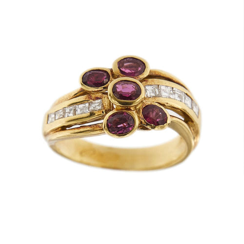 Bague 55 Bague diamants et rubis 58 Facettes 28782