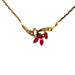 Collier Collier Or jaune rubis et diamants 58 Facettes 2-CO-GS33290