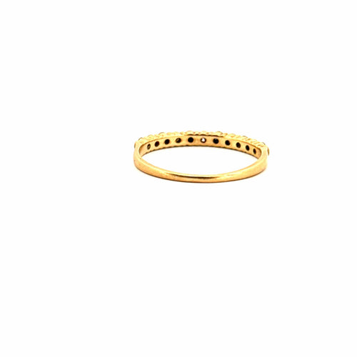 Bague 58 Alliance Demi-Tour Or Jaune Diamants & Topaze 58 Facettes 43-GS35409-1