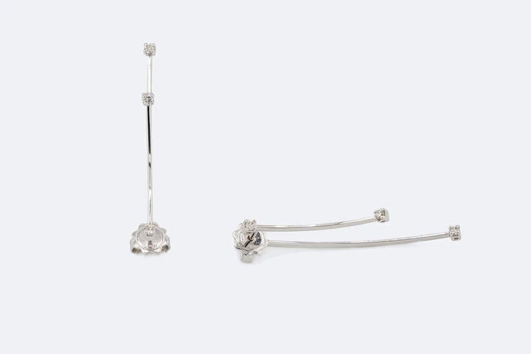 Boucles d'oreilles Pendentifs en or blanc et diamants 58 Facettes ORC17