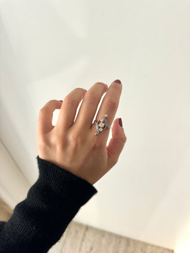 Bague 56 Belle époque diamond ring 58 Facettes