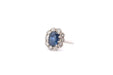 Bague Bague marguerite saphir 3,30cts et diamants 58 Facettes 26369dv