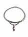 Collier Collier en or blanc diamants et rubis 58 Facettes