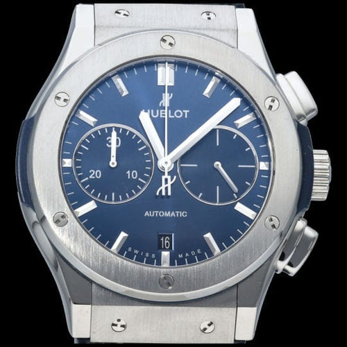 Montre Hublot Montre Classic Fusion Chronograph Titanium Blue 45 58 Facettes MT40733
