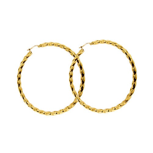 Boucles d'oreilles Grandes boucles d'oreilles créoles 58 Facettes 37640