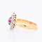 Bague 48 Bague Marguerite Ancienne Or 18 Carats, Diamants et Rubis - Circa 1900 58 Facettes 300-1