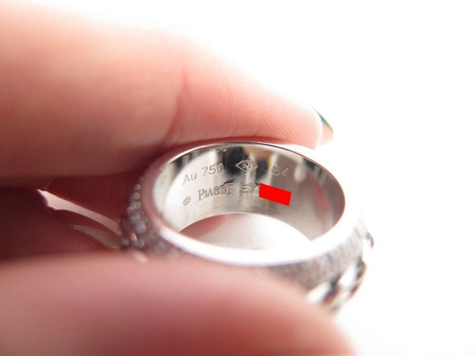 Bague 54 bague PIAGET possession motif chaine or diamant 1.75 ct 58 Facettes 258753