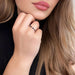 Bague 53 Alliance Demi-Tour Or Blanc 18 k Diamants & Saphirs 58 Facettes 21-GS32177-02