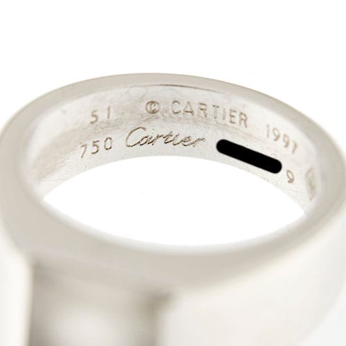 Bague 51 CARTIER - Bague "Tank" avec pierre de lune 58 Facettes 36051
