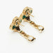 Boucles d'oreilles Van Cleef & Arpels - Boucles d’oreilles Vintage Alhambra Malachite en or jaune 58 Facettes