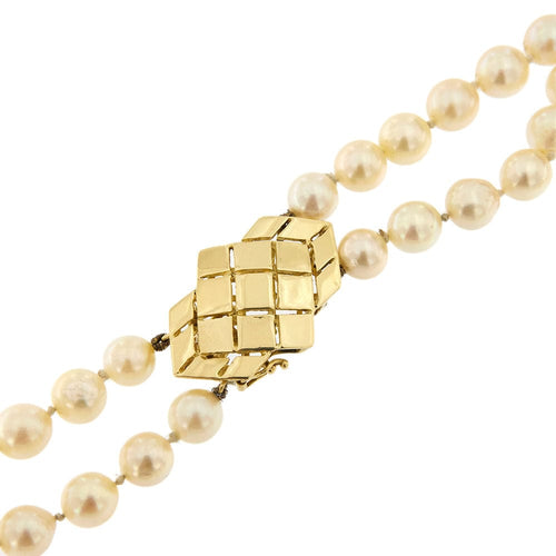 Collier Collier de perles à deux rangs 58 Facettes 34189