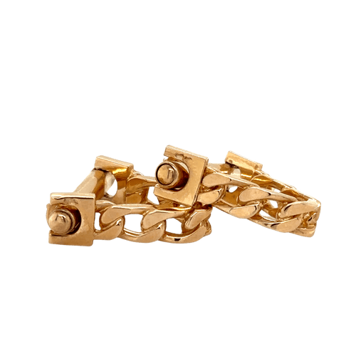 Boutons de manchette Boutons de manchette en or jaune 58 Facettes 1.0000714/1