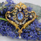 Pendentif Pendentif broche ancien saphir et perles fines 58 Facettes 25-012B