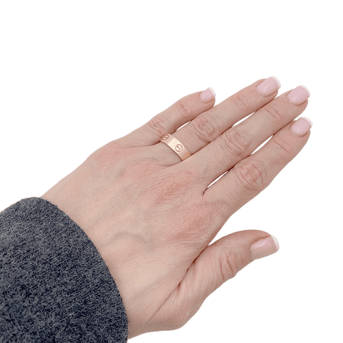 Bague 54 Bague Cartier, "Love", or rose. 58 Facettes 34148