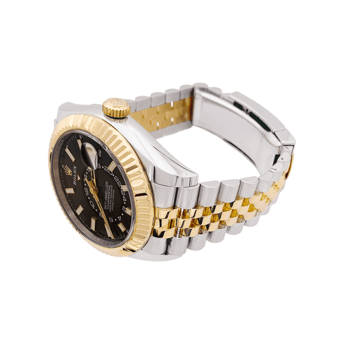 Montre Montre Rolex "Sky Dweller" acier, or jaune. 58 Facettes 34213