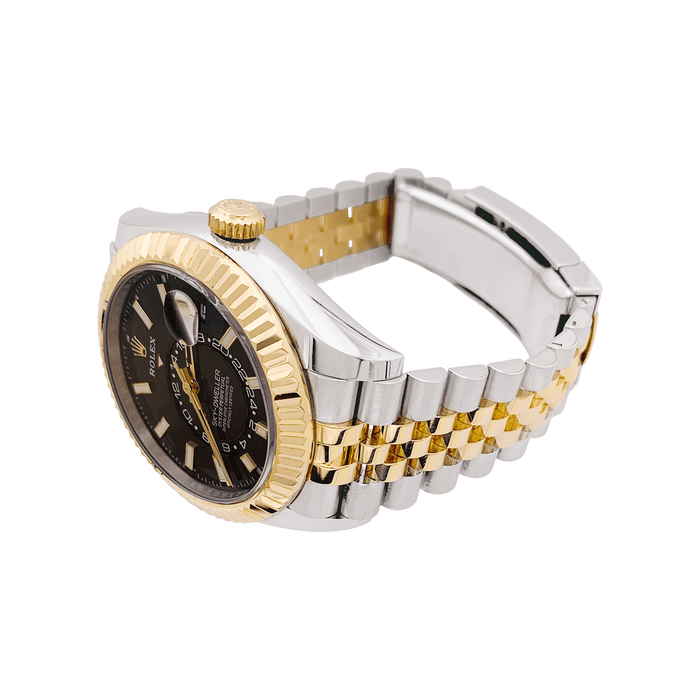 Montre Montre Rolex "Sky Dweller" acier, or jaune. 58 Facettes 34213