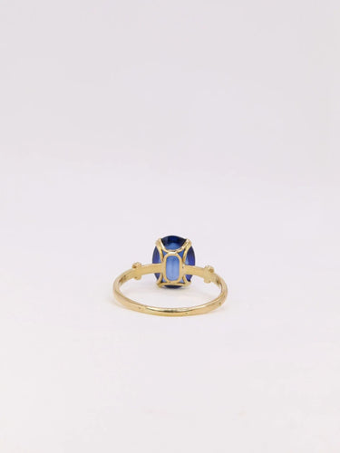 Bague Bague saphir ovale or jaune 58 Facettes J372