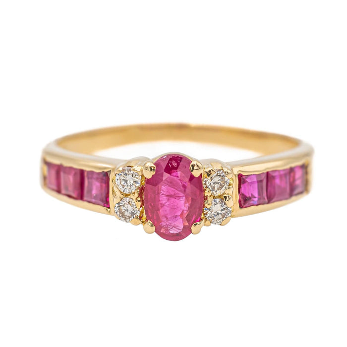 Bague 53.5 Bague Or jaune Rubis 58 Facettes 1871865CN