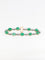 Bracelet Bracelet ancien cabochons d'émeraudes or jaune diamants 58 Facettes 777