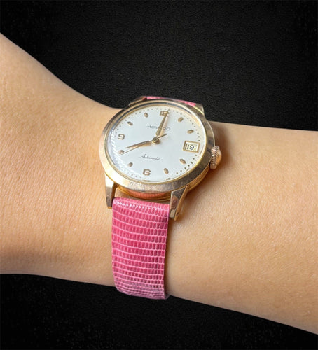 Montre MOVADO - Montre en or jaune des années 1950 — boîtier en or vissé, calibre 224A 58 Facettes