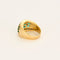 Bague 52 Bague bandeau or jaune, émeraudes et diamants 58 Facettes CRE0041