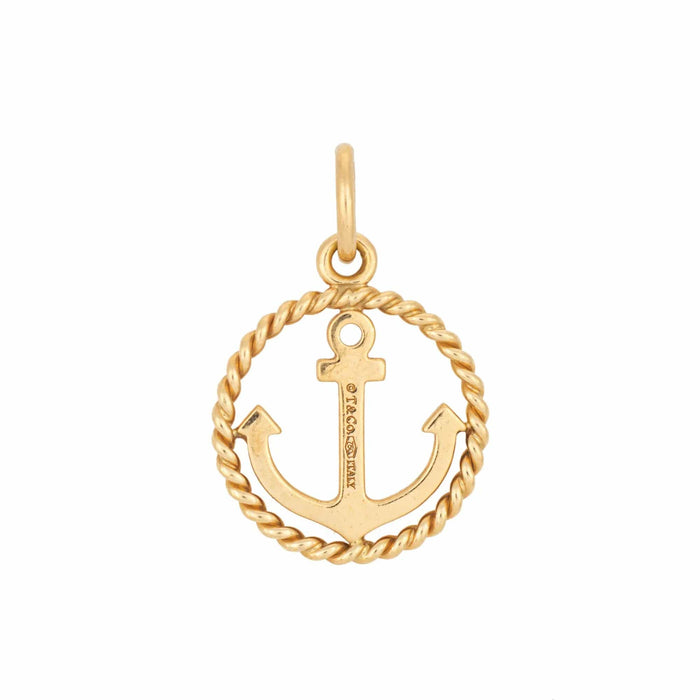 Pendentif Tiffany & Co - Anchor Pendant en or jaune 58 Facettes G13682