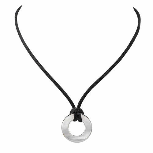 Pendentif Dinh Van Pendentif Cible Or blanc 58 Facettes 3502005RV