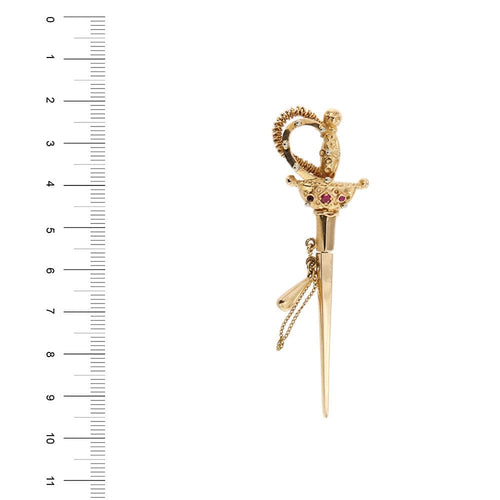 Broche Broche épée vintage 58 Facettes 34307