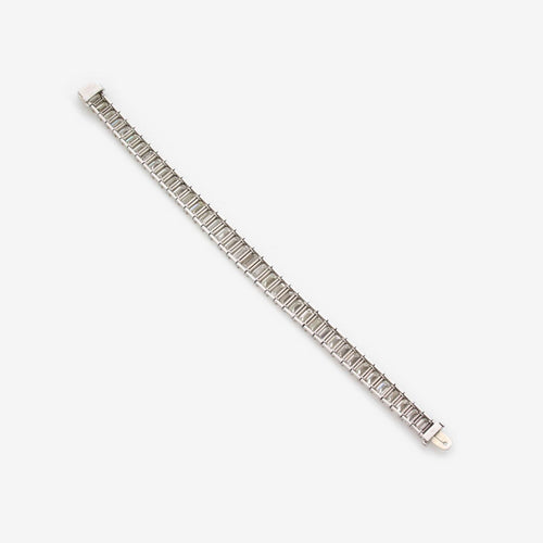 Bracelet Bracelet ligne diamant platine 28 carats style tennis 58 Facettes 22723