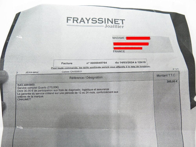 Montre montre CHAUMET paris 1780 quartz 27 mm diamants or & acier palladie 58 Facettes 260928