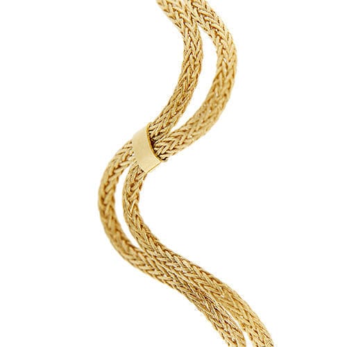 波浪形黄金手链 