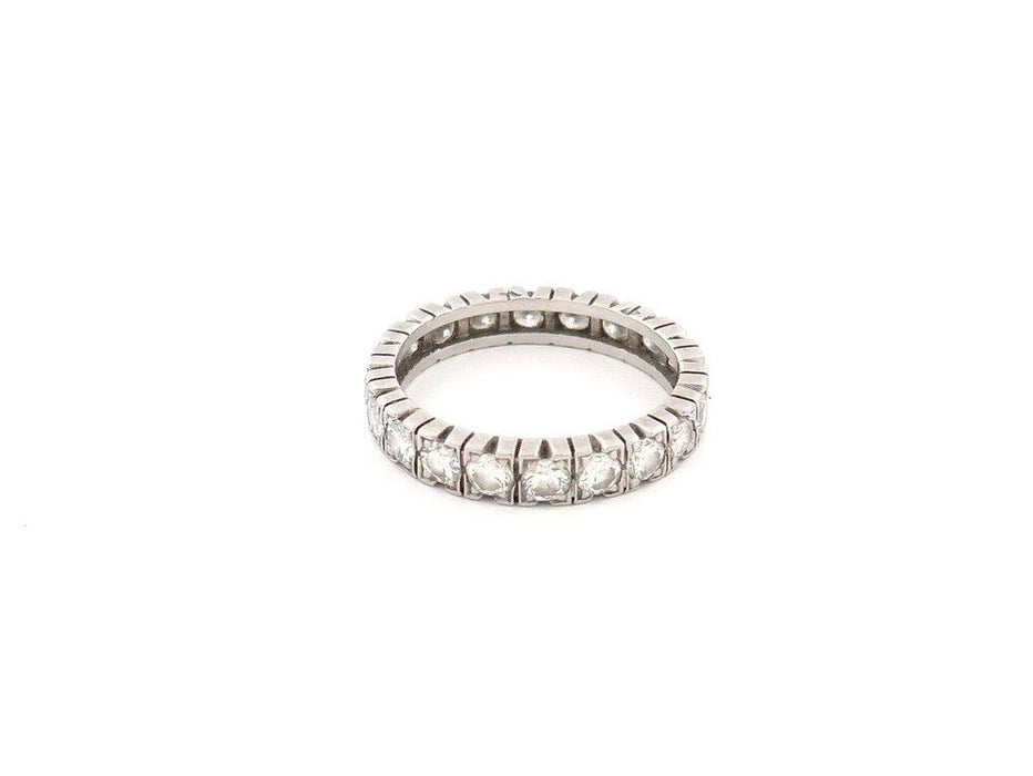 wedding ring full pavé 20 diamonds in platinum