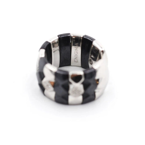 Bague Bague Enigma en or et acier 58 Facettes 8611