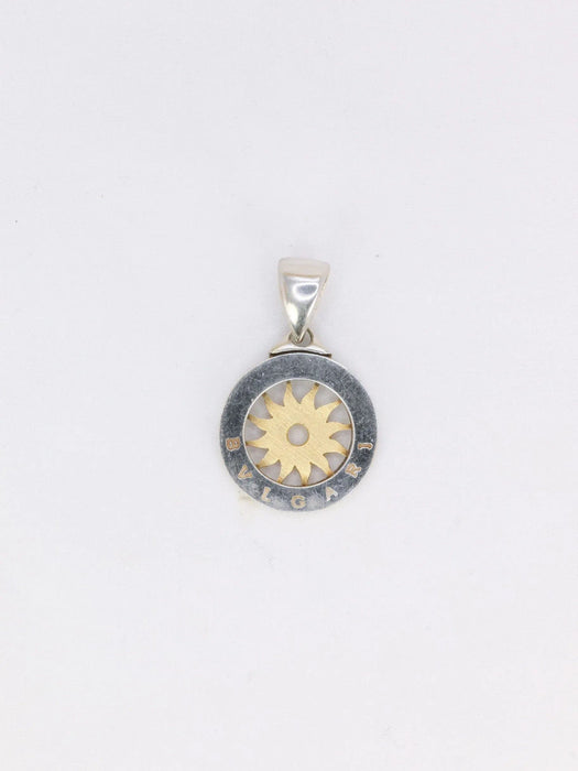 Pendentif Pendentif BVLGARI Tondo Sun or acier 58 Facettes J280